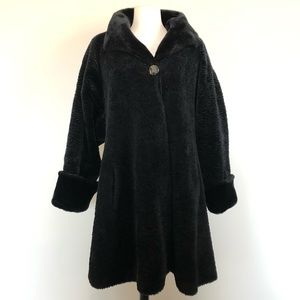 Neiman Marcus Vintage Black Winter Swing Coat